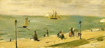 Berthe Morisot : The Beach at Petit-Dalles